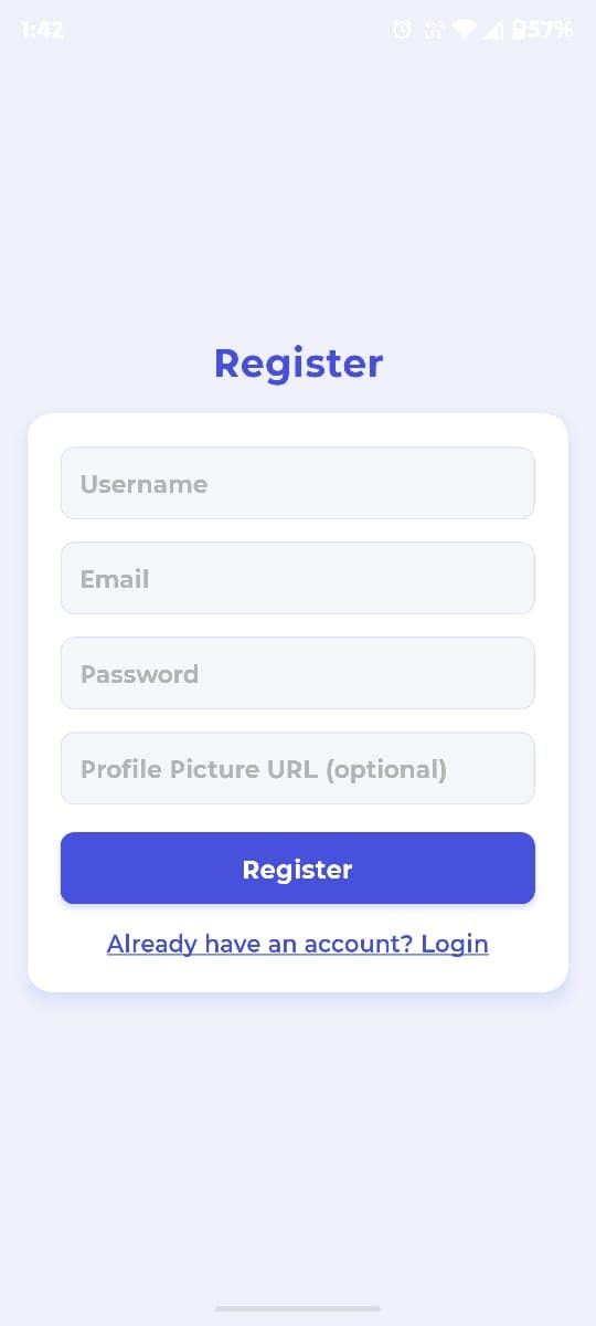 Register Screen